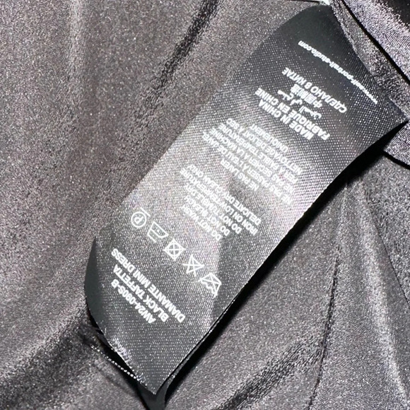 SELF PORTRAIT Black Taffetta Diamante Mini Dress - Picture 12 of 12